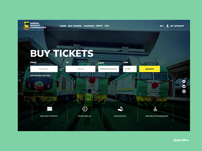 E-Ticketing Landing Page design landing page ui ux web design