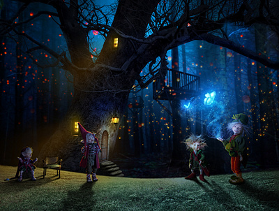 Elves World compositing design illustration marjan ivkovic photo manipulation photoshop photoshop art serbia serbian designer