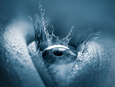 Drop Eye close up compositing design eye illustration marjan ivkovic photo manipulation photoshop photoshop art serbia serbian designer