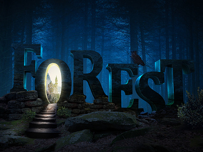 Forest compositing design marjan ivkovic photo manipulation photoshop photoshop art serbia serbian designer