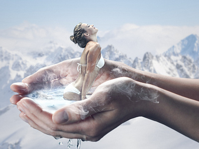 Morning Bath compositing design marjan ivkovic photo manipulation photoshop photoshop art serbia serbian designer