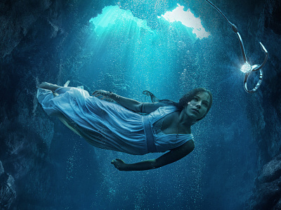 How to catch a woman branding compositing design graphic design marjan ivkovic photo manipulation photoshop photoshop art serbian designer underwater