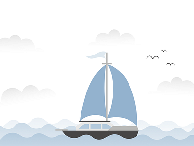 Illustration of Sailboat | MEANS OF LOCOMOTION