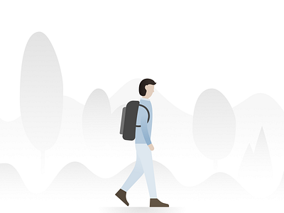 Illustration of walking man | MEANS OF LOCOMOTION