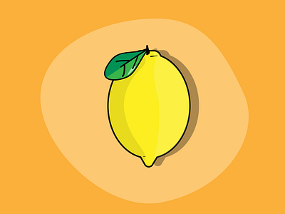 Lemon adobe adobe illustrator colors cute design flat green illustration illustrator yellow