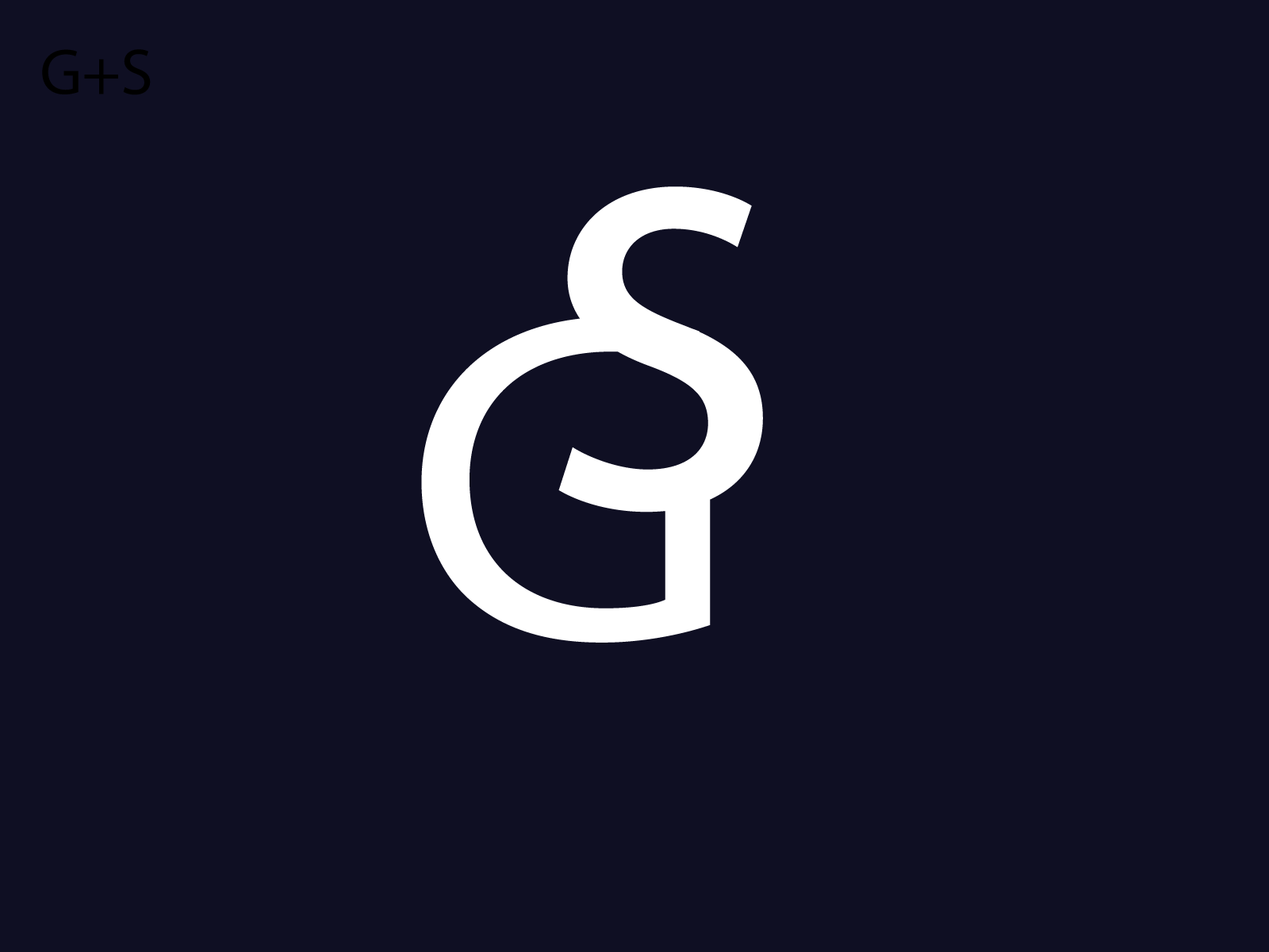LOGO G+S blue design flat g gs illustrator logo s