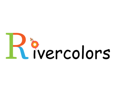 Rivercolors logo flat logo text