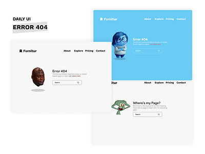 ERROR 404 | Daily UI | Day 8
