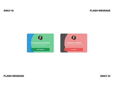 Flash Message | Daily UI | Day 11