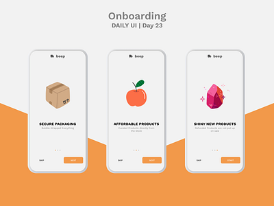 Onboarding | Daily UI | Day 23 clean dailyui dailyuichallenge design minimal mobile onboarding onboarding screen onboarding screens onboarding ui simple ui uiux ux