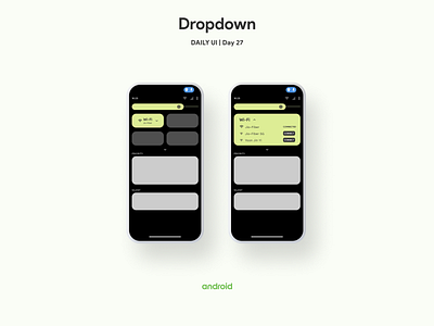 Dropdown | Daily UI | Day 27 android clean concept dailyui dailyuichallenge design dropdown google minimal mobile simple ui uiux ux