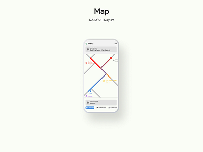 Map | Daily UI | Day 29 clean dailyui dailyuichallenge design minimal mobile simple ui uiux ux