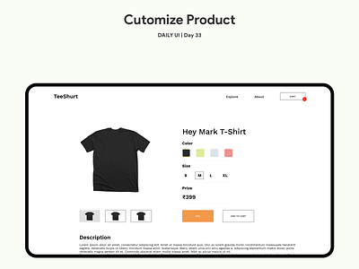 Customize Product | Daily UI | Day 33