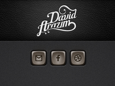 Folio coming soon black button dark design dribbble e mail facebook icon leather logo pattern web webdesign