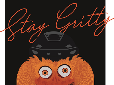Stay Gritty flyers gritty hockey illustration philadelphia flyers