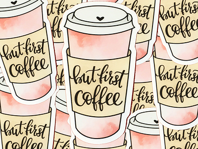 But First, Coffee Sticker