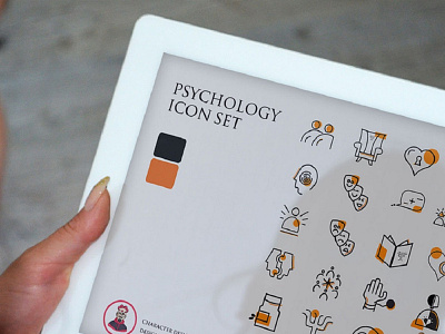 psychology Icon set design flat graphic design icon illustrator minimal set icon web