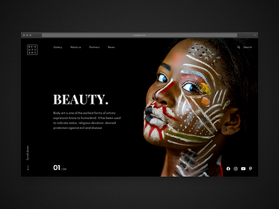 Body Art — concept shots concept dailyui design dribbble typography ui ux web webdesign website