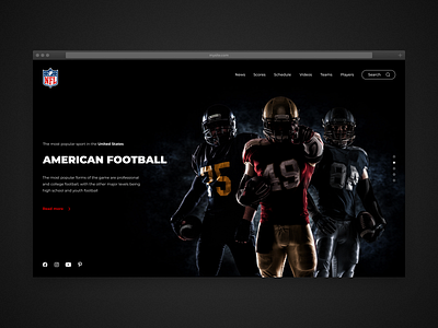 American football — concept shots concept dailyui dailyux design digital art dribbble ui ux uxui web design