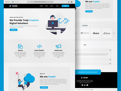 Simple Agency Website UI Design