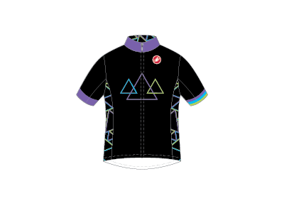 team jam cycling jersey vector