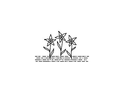 columbine doodle flowers illustration nature vector