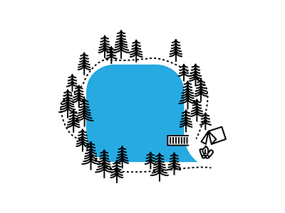 work camping trip graphic camping illustration vector
