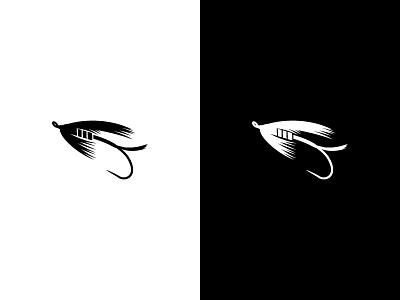 steelhead fly fishing icon illustration illustrator logo vector