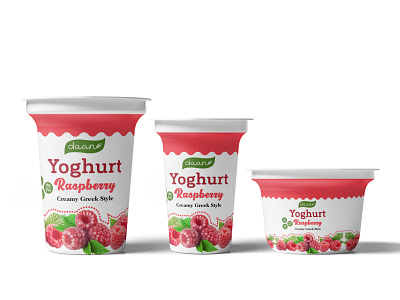 Yoghurt Packaging design branding design graphic design logo