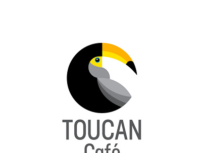 Logo design for Toucan Cafe branding design graphic design illustration logo organics vector