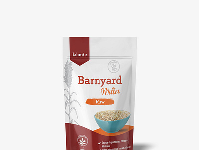 Millet food packaging design branding graphic design illustration logo organics vector