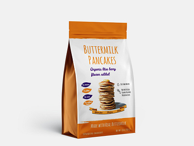 Pancake packaging design branding design graphic design illustration logo organics typography vector