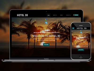 HOTEL 3D - Responsive Website Design