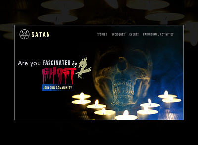 SATAN Concept Website UI Design adobe photoshop adobe xd concept design ui ui design ui trends uiux uxdesign web design website concept website design