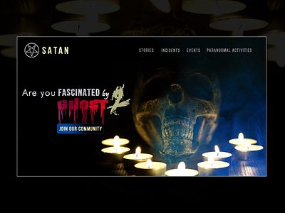 SATAN Concept Website UI Design