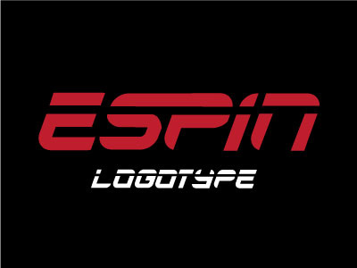 ESPiN Logotype (ESPN Update) branding espn font free free font logo logotype personal sports update veloped