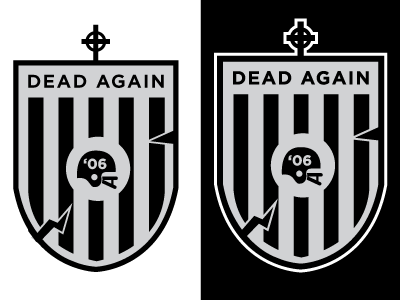 Dead Again fantasy football logo football