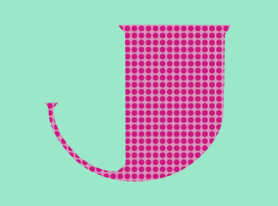 Letter A Day - J branding design illustration logo typography