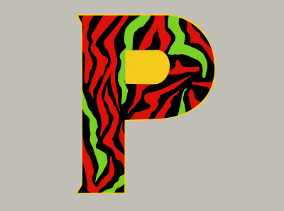 Letter A Day - P a tribe called quest branding design illustration logo typography
