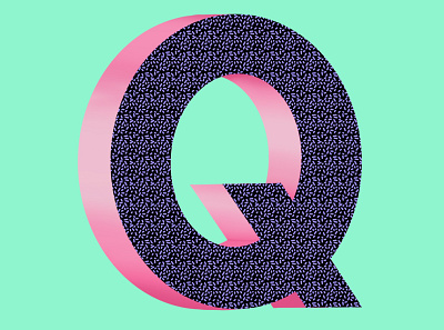 Letter A Day - Q branding design illustration logo typography