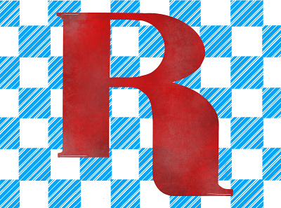 Letter A Day - R branding design illustration logo typography