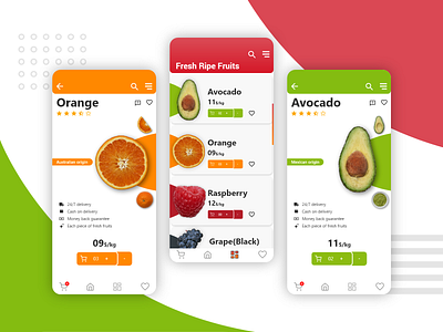 App UI Concept | Fresh Ripe Fruits