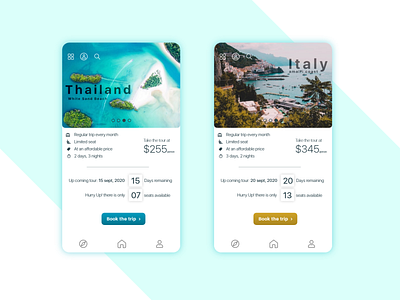 Tour App UI Concept