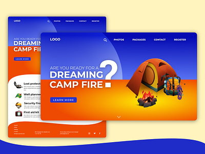 Travel Agency Landing Page Design Concept