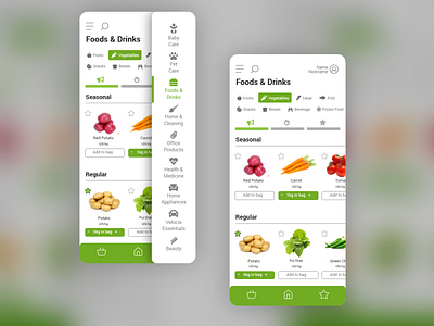 Online Grocery Shop UI