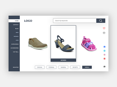 Landing Page UI || Shoe Store