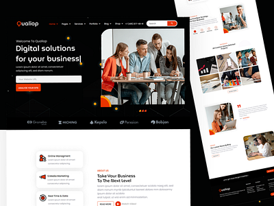 Demo 03 - Qualiop Wordpress Theme agency branding design elementor graphic design illustration typography ui ux wordpress