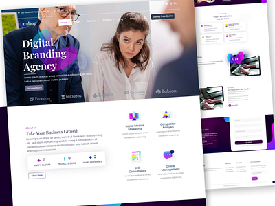 Demo 04 - Qualiop Wordpress Theme agency branding design elementor graphic design illustration marketing seo typography ui ux wordpress