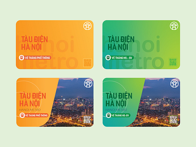 Redesign - Hanoi metro branding design illustrator metro redesign ticket