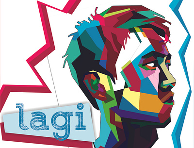 Lagi self potrait WPAP design vector